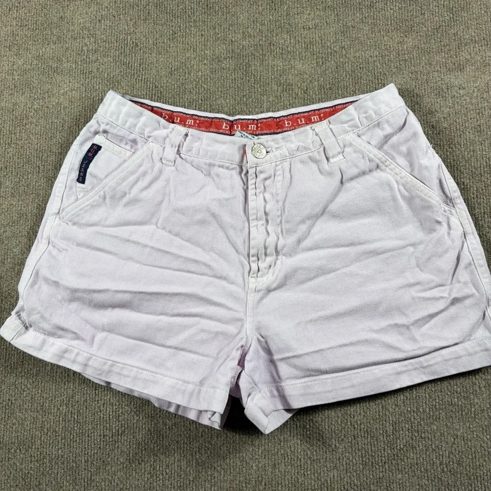 B.U.M Equipment Y2K White Shorts Womens Size 9 Color White 100% Cotton